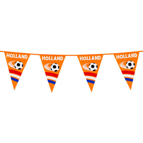 Boland Guirlande de drapeaux de football des Pays-Bas | 6 mètres