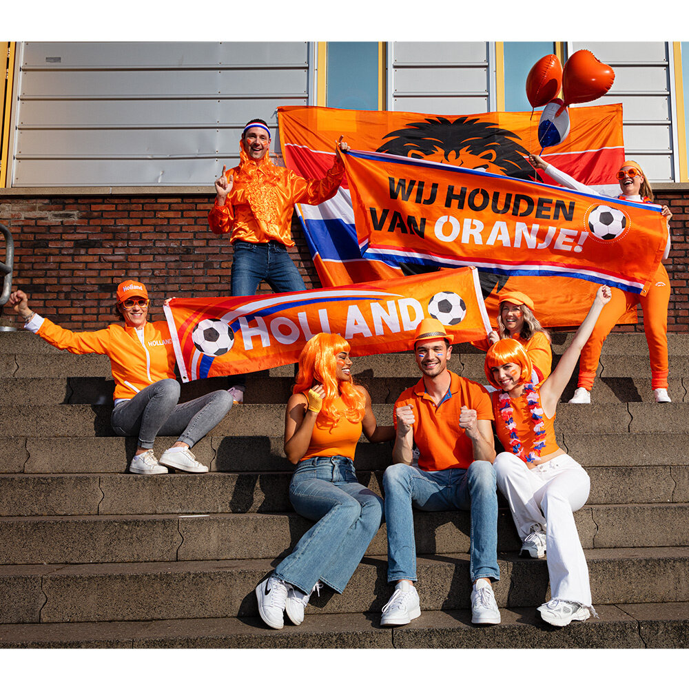 Boland Spandoek Holland Oranje Voetbal | 180x50cm