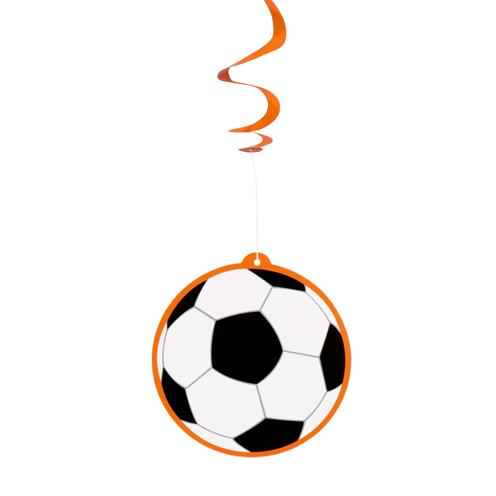Boland Fußball-Hängedekoration, spiralförmig, Holland, 85 cm | 2er-Set