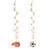 Boland Football Hanging Decoration Swirls Holland 85cm | Set of 2 pieces