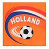 Boland Serviettes de table Holland Football Orange 33x33cm | 20 pièces