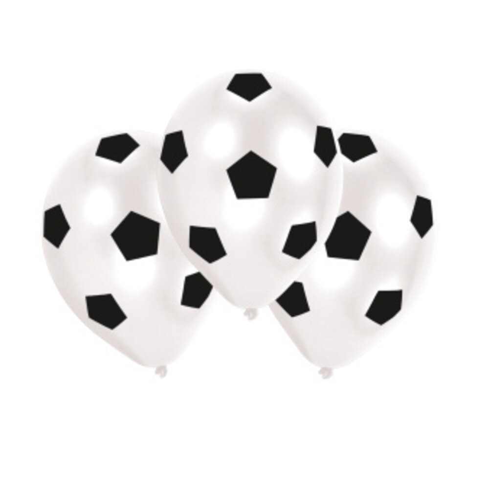 Amscan Fußballballons Kick It 28 cm | 6 Stück