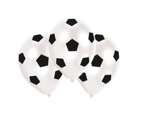 Amscan Ballons de football Kick It 28 cm | 6 pièces