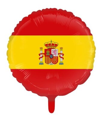 WeFiesta Helium Balloon Spanish Flag 45cm | per piece