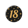 Paper Dreams Button 18 jaar Classy | per stuk Paper Dreams Button 18 jaar Classy | per stuk