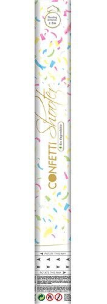 Haza - Witbaard Bio confetti shooter rijstpapier | 40cm Haza - Witbaard Bio confetti shooter rijstpapier | 40cm