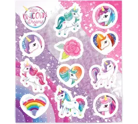 Henbrandt Unicorn Fun Stickers | 12 sheets