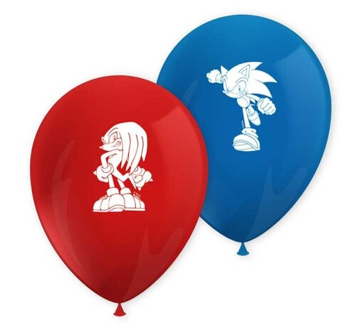 Procos Party Sonic Ballonnen 28cm | 8 stuks