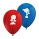 Procos Party Sonic-Luftballons 28 cm | 8 Stück