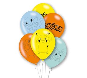 Amscan Pokémon Ballonnen 28cm | 6 stuks Amscan Pokémon Ballonnen 28cm | 6 stuks