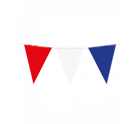 Paper Dreams Flag garland with red, white, and blue flags 10m | per piece