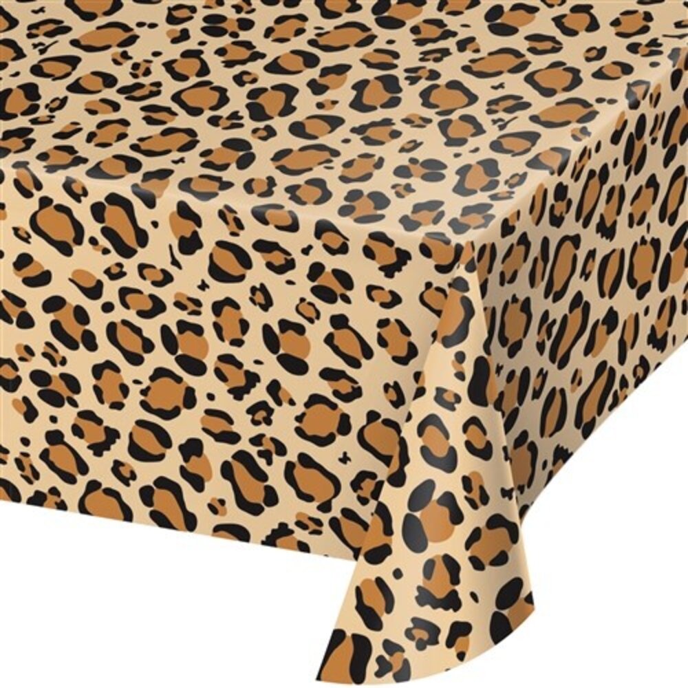 Creative Converting Leopard Print Tablecloth 137x274cm | per piece
