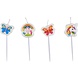 Riethmüller Bougies gâteau licorne arc-en-ciel 7,5 cm | 4 pièces