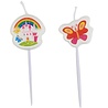 Riethmüller Einhorn-Regenbogen-Kuchenkerzen 7,5 cm | 4 Stück Riethmüller Einhorn-Regenbogen-Kuchenkerzen 7,5 cm | 4 Stück