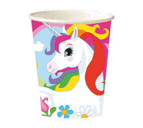 Riethmüller Eenhoorn  Regenboog Bekers 250ml | 8 stuks