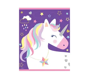 Unique Party Unicorn Hooray Party Bags 16x23cm | 8 pieces