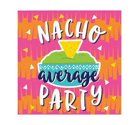 Creative Converting Serviettes de table mexicaines pour nachos 24x24cm | 16 pièces