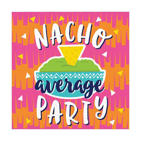 Creative Converting Mexican Nacho Napkins 24x24cm | 16 pieces