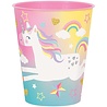 Unique Party Einhorn-Hurra-Leckerlibecher 295 ml | pro Stück