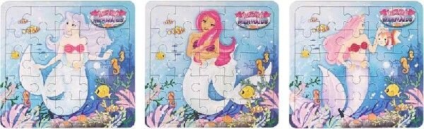 Henbrandt Zeemeermin Puzzel 13x13cm | 12 stuks Henbrandt Zeemeermin Puzzel 13x13cm | 12 stuks