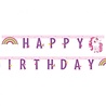 Procos Party Einhorn-Regenbogen-Buchstabengirlande, 185 cm | pro Stück Procos Party Einhorn-Regenbogen-Buchstabengirlande, 185 cm | pro Stück