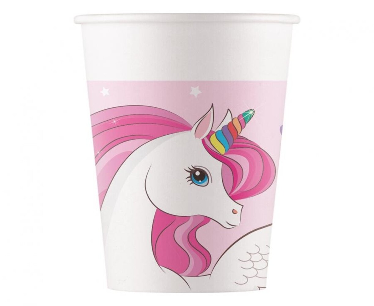 Procos Party Unicorn Rainbow Colors Cups 200ml | 8 pieces
