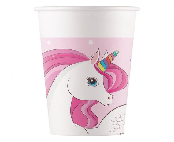 Procos Party Unicorn Rainbow Colors Cups 200ml | 8 pieces