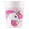 Procos Party Gobelets Licorne Couleurs Arc-en-ciel 200 ml | 8 pièces