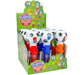 Sweet and Candy Voetbal Surprise Lolly Pop 10gr | per stuk Sweet and Candy Voetbal Surprise Lolly Pop 10gr | per stuk