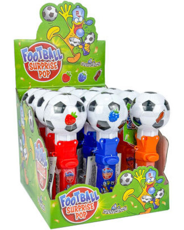 Sweet and Candy Voetbal Surprise Lolly Pop 10gr | per stuk Sweet and Candy Voetbal Surprise Lolly Pop 10gr | per stuk