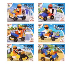 Henbrandt Block Cars Bouwset Race Auto | per stuk Henbrandt Block Cars Bouwset Race Auto | per stuk
