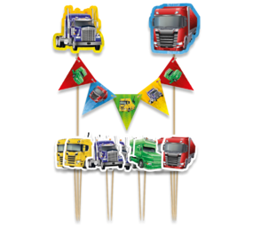 Paper Dreams Trucks Taart Toppers | per stuk Paper Dreams Trucks Taart Toppers | per stuk