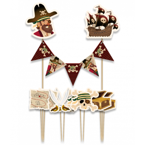 Paper Dreams Décorations de gâteau pirates | à l'unité