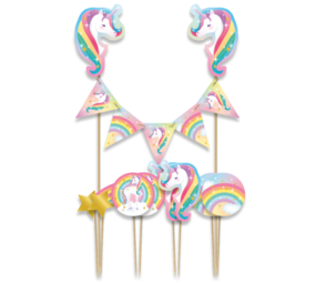 Paper Dreams Unicorn Party Cake Toppers | per piece Paper Dreams Unicorn Party Cake Toppers | per piece