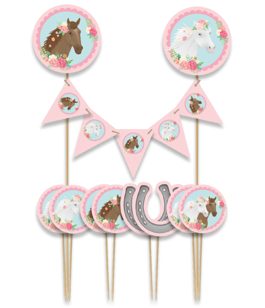 Paper Dreams Sweet Horses Cake Toppers | per piece Paper Dreams Sweet Horses Cake Toppers | per piece