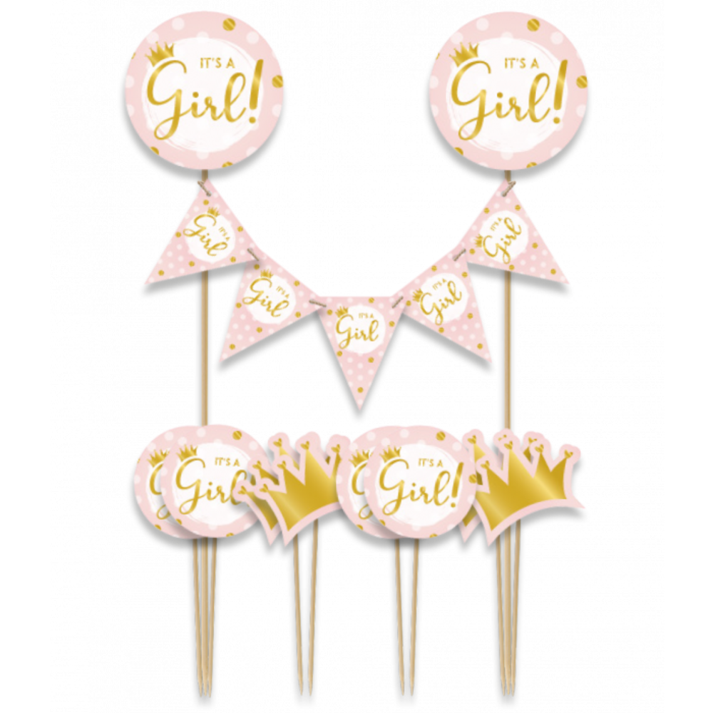 Paper Dreams It's a Girl Cake Topper | per piece