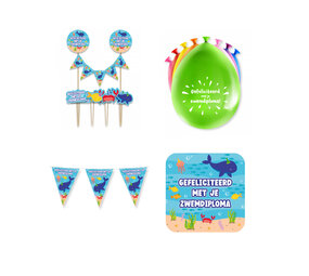 Tuf-Tuf Swimming Certificate Party Package | 11-piece