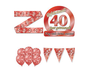 Tuf-Tuf Party-Paket zum 40. Hochzeitstag | 16-teilig