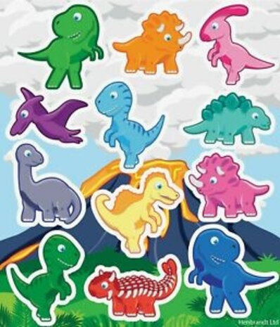 Tuf-Tuf Friandises dinosaures prêtes à consommer, 72 pièces | pour 12 enfants