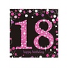 Tuf-Tuf Ensemble de décoration de table rose scintillant pour 18 ans | 34 pièces