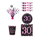 Tuf-Tuf 30 Years Sparkling Pink Table Decoration Package | 34-piece