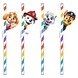 Amscan Paw Patrol Paper Straws 20cm | 8 pieces