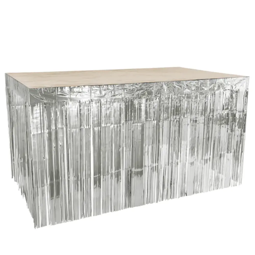 Boland Tischrock, silberfarben, Metallic, 74 x 300 cm | pro Stück