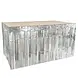 Boland Jupe de table argentée métallisée 74 x 300 cm | à l'unité