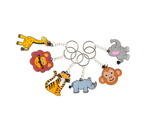 LG Imports Jungle Dieren Sleutelhanger | 12 stuks LG Imports Jungle Dieren Sleutelhanger | 12 stuks