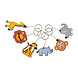 LG Imports Jungle Animals Keychain | 12 pieces