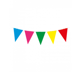 Paper Dreams Multi-Color Flag Garland | 10 meters Paper Dreams Multi-Color Flag Garland | 10 meters