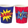 Amscan Superhero Slogan Cups 250ml | 8 pieces Amscan Superhero Slogan Cups 250ml | 8 pieces
