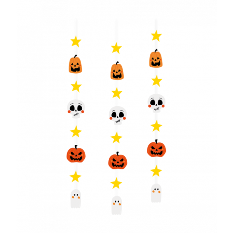 Paper Dreams Décoration suspendue d'Halloween 120 cm | 3 pièces