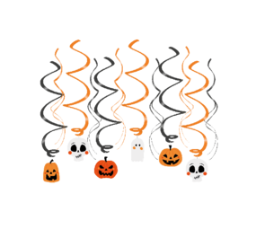 Paper Dreams Décorations suspendues d'Halloween en spirales 70 cm | 12 pièces Paper Dreams Décorations suspendues d'Halloween en spirales 70 cm | 12 pièces